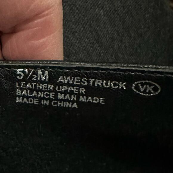 Aerosol awestruck-soft pebble leather black driving shoes size 5.5 flats - Picture 10 of 10